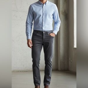 English Laundry Men’s grey pants/chinos size 32x32, cotton with spandex, GUC